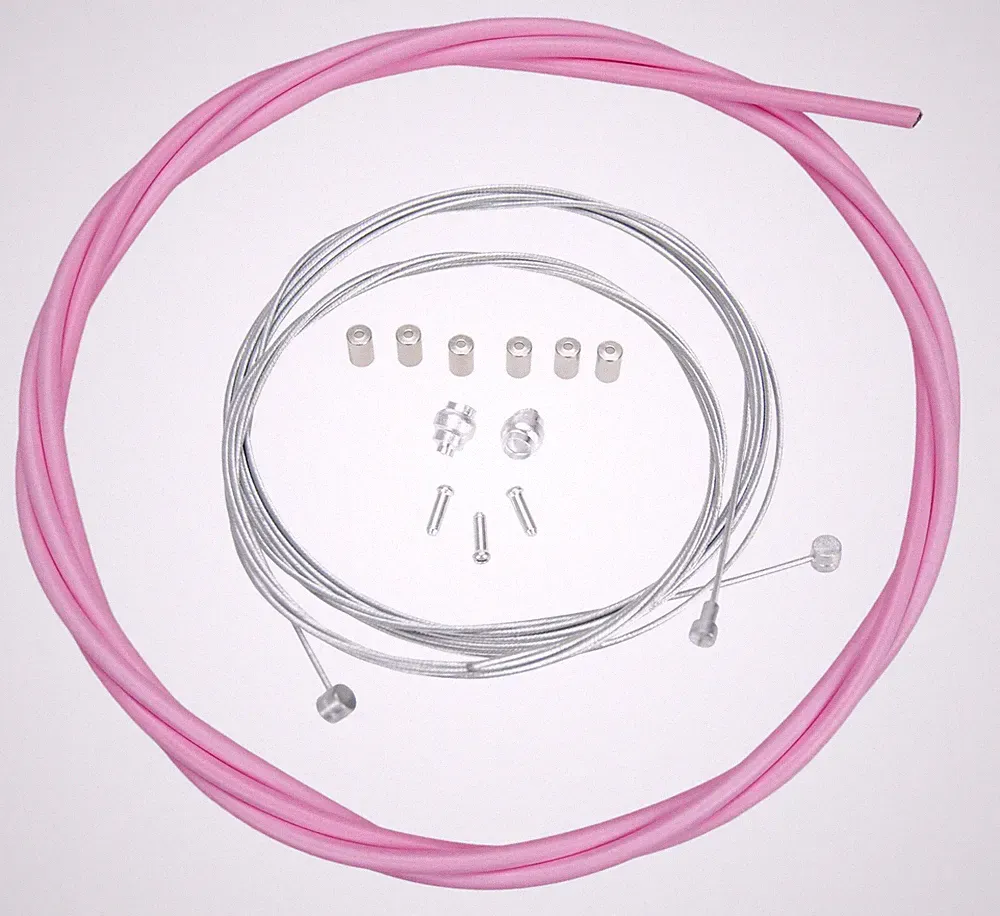 ACS Rotor Freestyle Bicycle Brake Cable Kit for BMX/MTB - PASTEL PINK