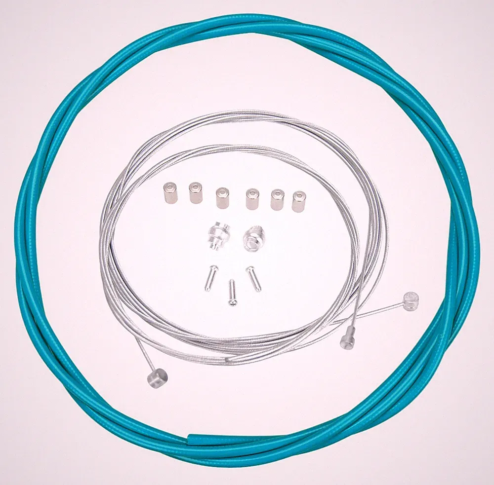 ACS Rotor Freestyle Bicycle Brake Cable Kit for BMX/MTB - TURQUOISE