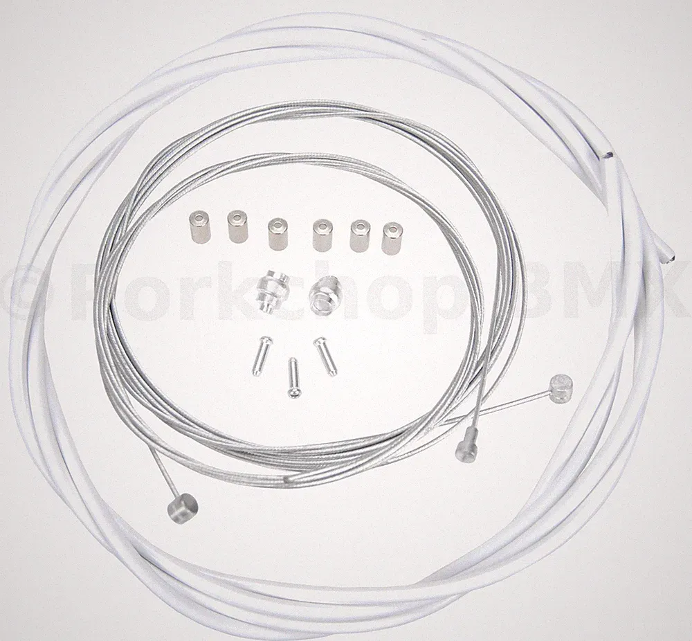 ACS Rotor Freestyle Bicycle Brake Cable Kit for BMX/MTB - WHITE